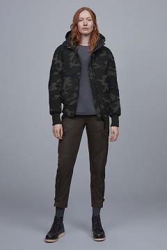 Chamarras Canada Goose Mujer México - Savona Chaqueta De Bombardero Black Label Negros JW7368459